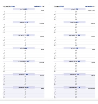 Agenda de poche Standard