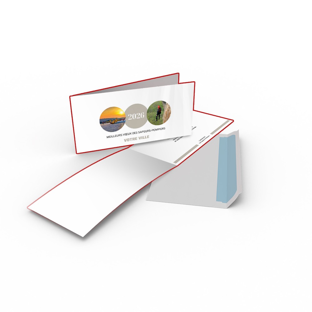 Cartes de voeux personnalisable modèle 2