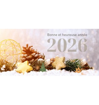 Carte de vœux pompier 2025 pour fêtes de fin d’année
