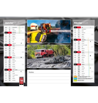Calendrier en ligne 12 pages modèle 2