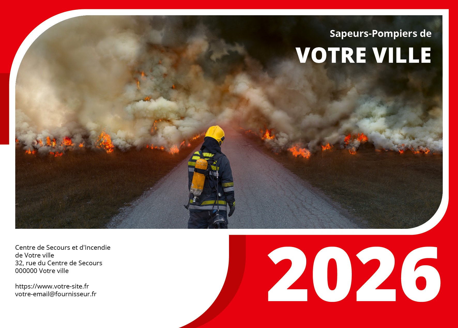 Calendrier en ligne 12 pages modèle 3