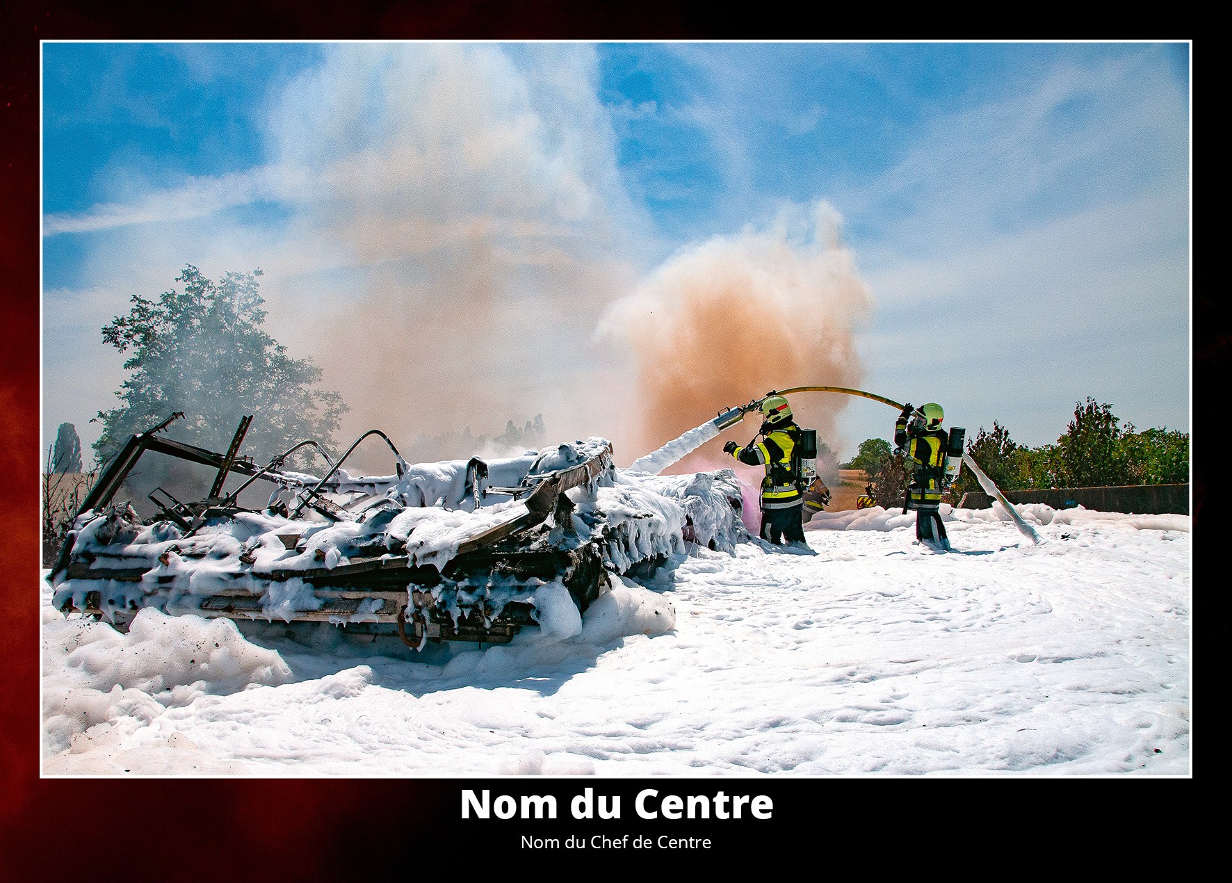 Calendrier personnalisé pour amicales de pompiers