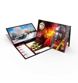 Calendrier pompier personnalisé 2026 - 20 pages