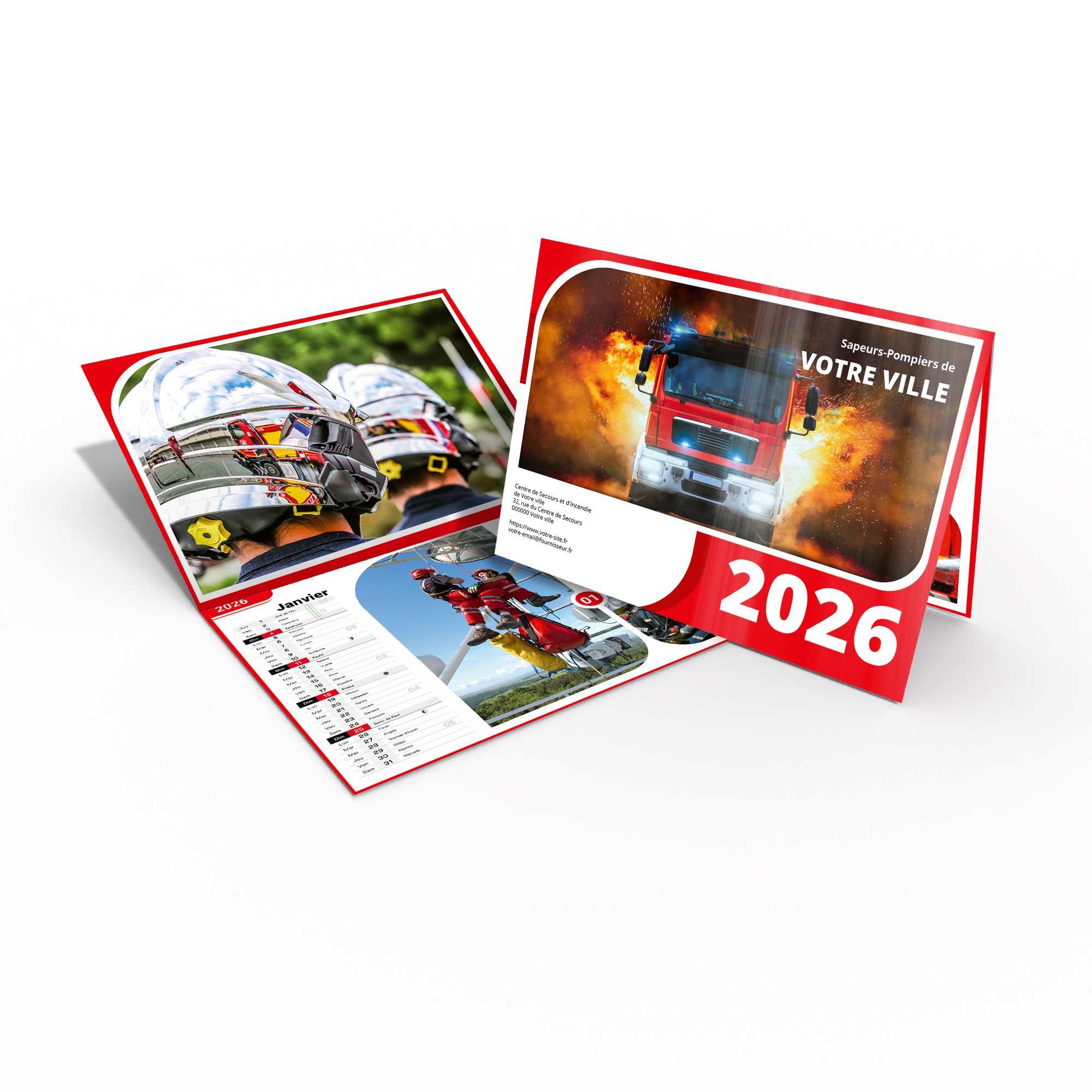 Calendrier en ligne 16 pages modèle 3