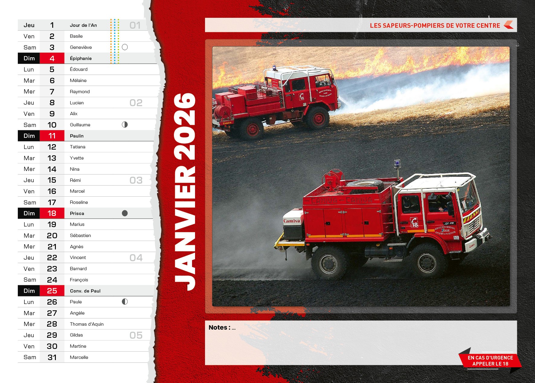 Calendrier en ligne 16 pages modèle 4