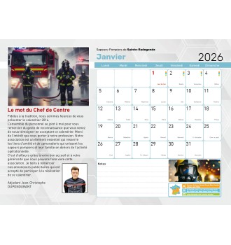 Calendrier en ligne 16 pages modèle 10