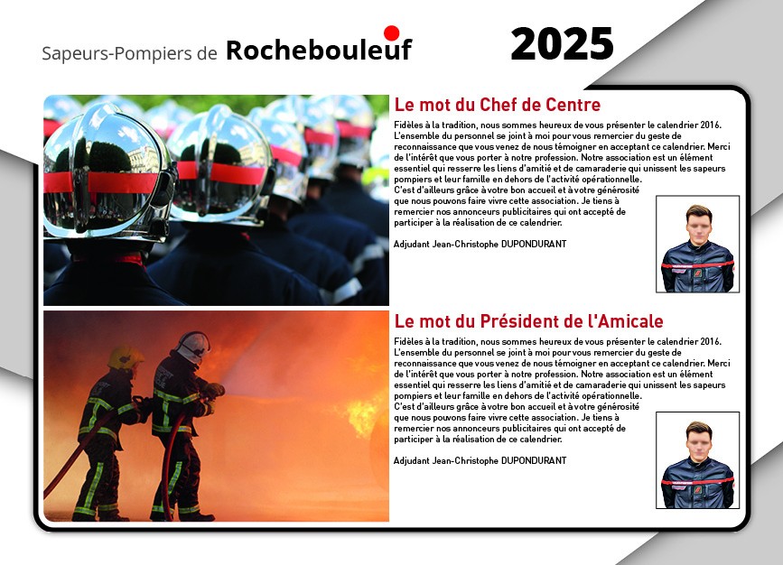 Calendrier en ligne 16 pages modèle 6