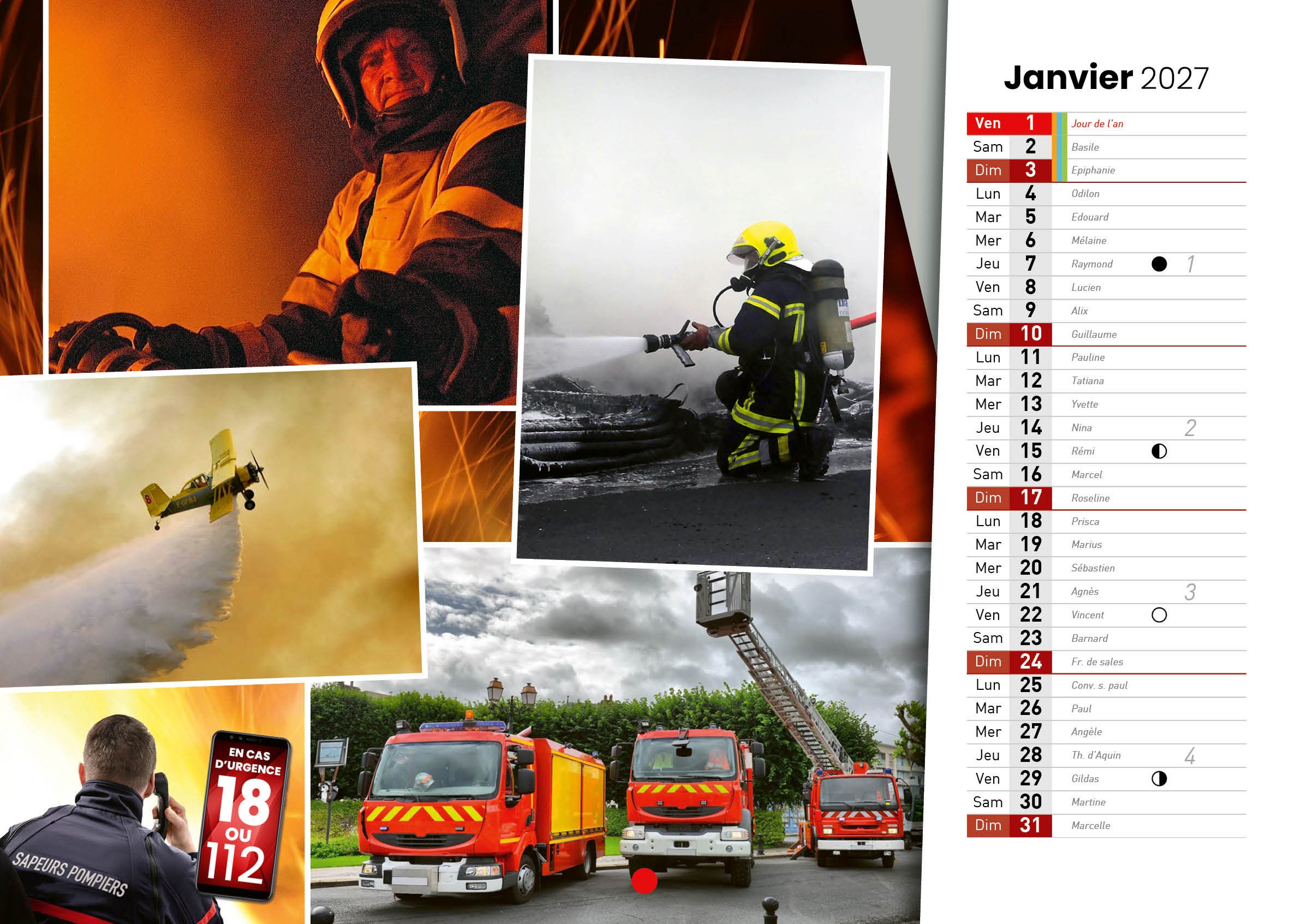 Calendrier en ligne 16 pages modèle 11