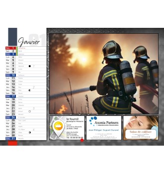 Calendrier en ligne 16 pages modèle 13