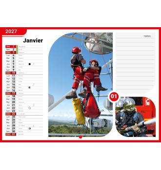 Calendrier en ligne 16 pages modèle 3