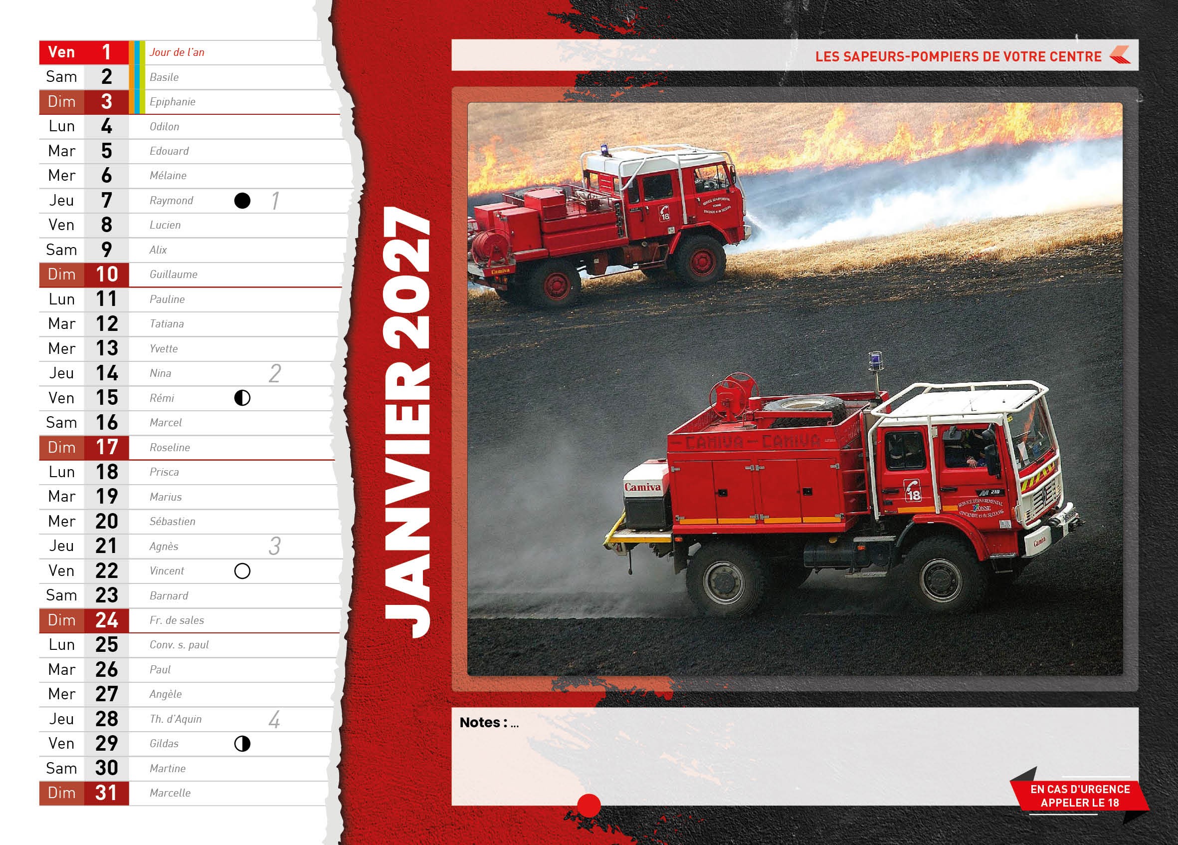 Calendrier en ligne 16 pages modèle 4