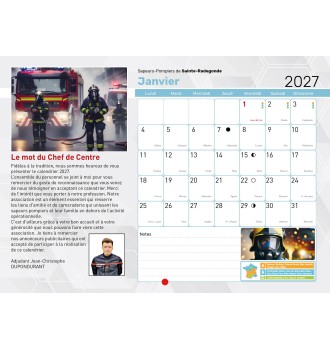 Calendrier en ligne 16 pages modèle 10