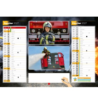 Calendrier en ligne 12 pages modèle 1