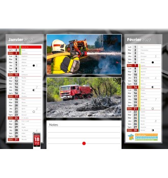 Calendrier en ligne 12 pages modèle 2