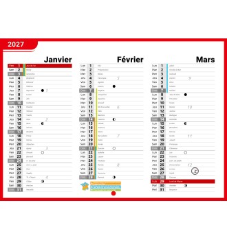 Calendrier en ligne 12 pages modèle 3
