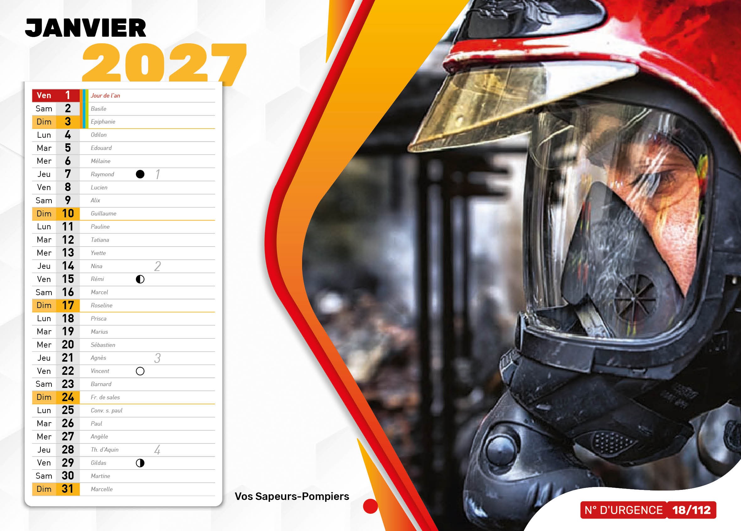 Calendrier en ligne 20 pages modèle 1