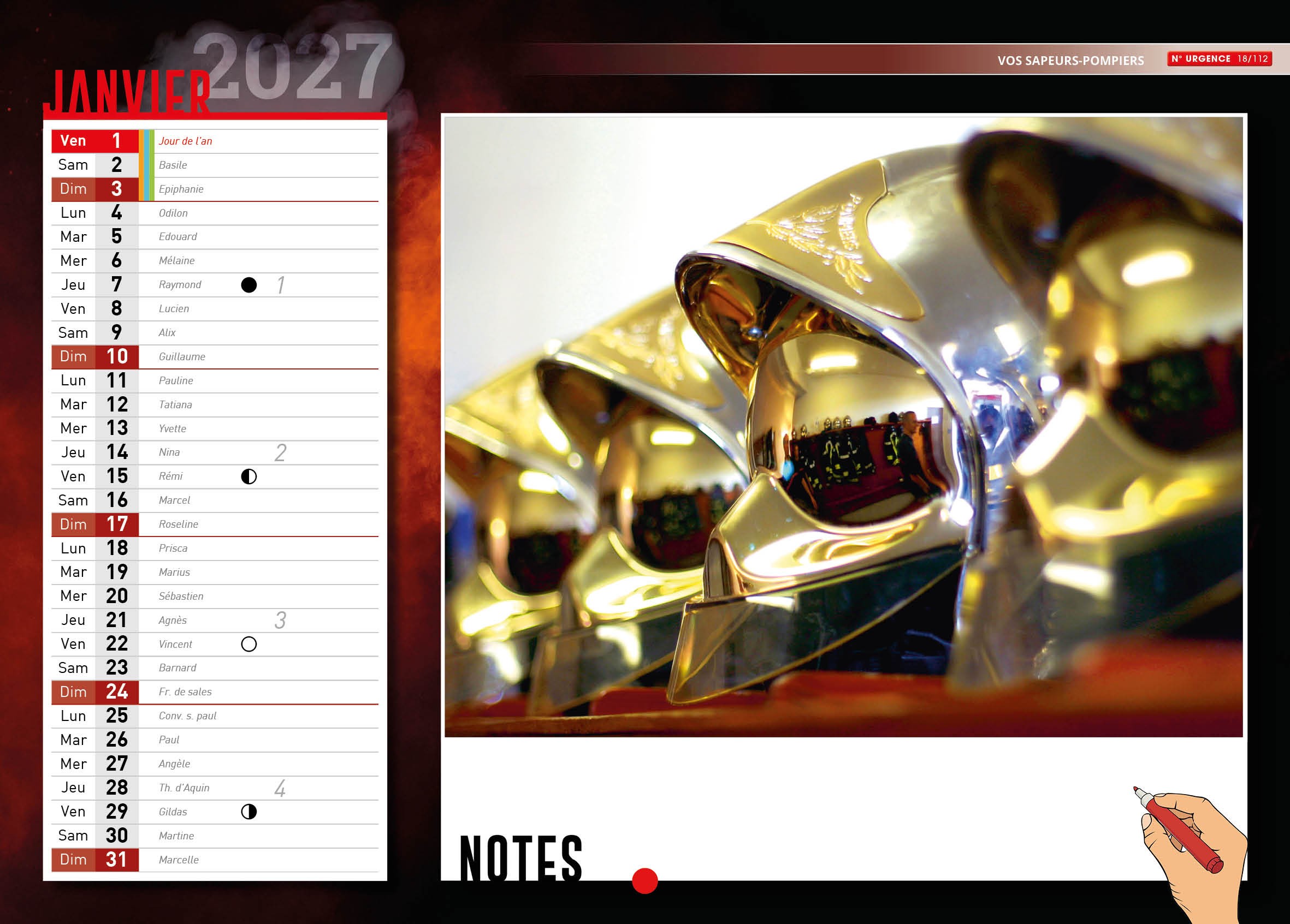 Calendrier en ligne 20 pages modèle 2