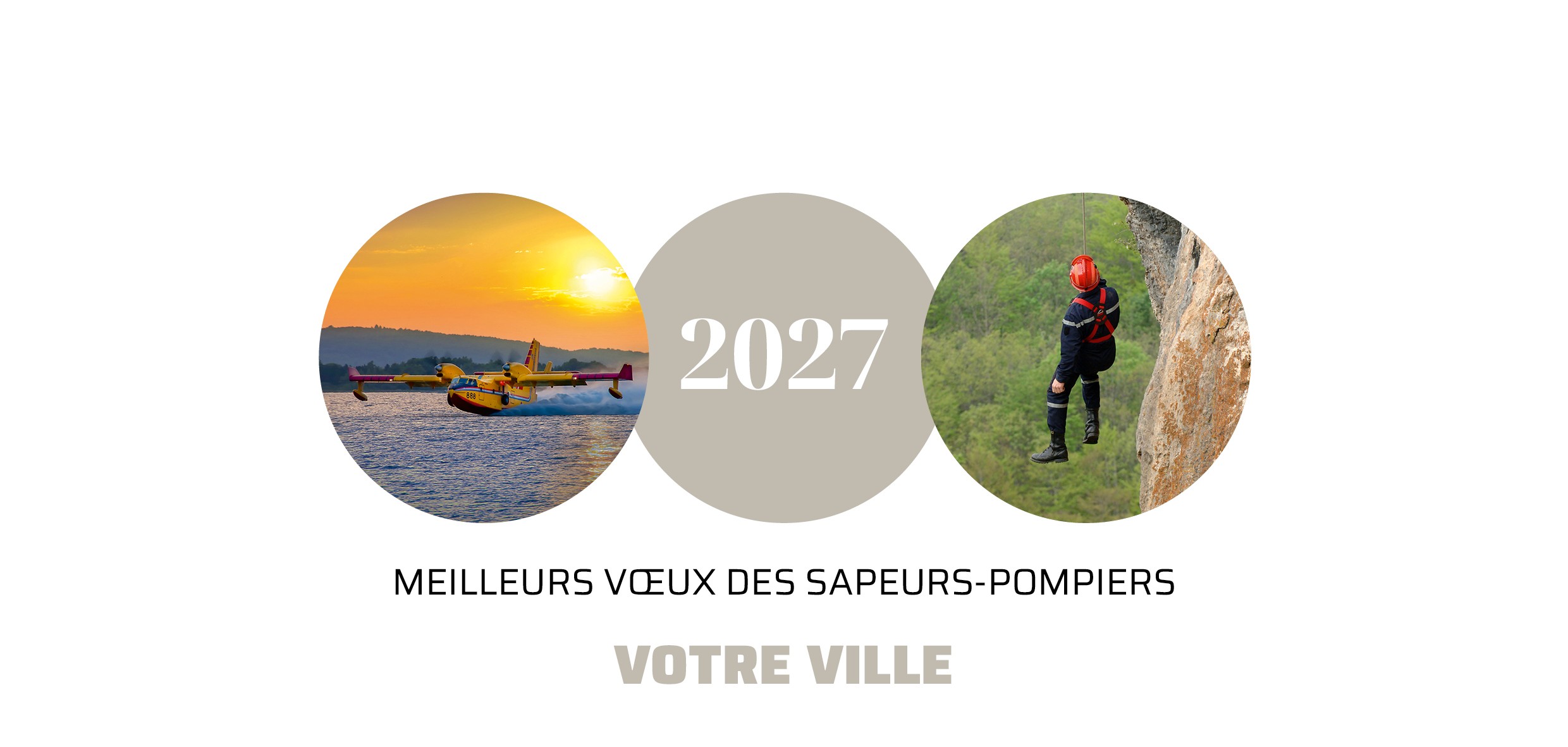 Cartes de voeux personnalisable modèle 2