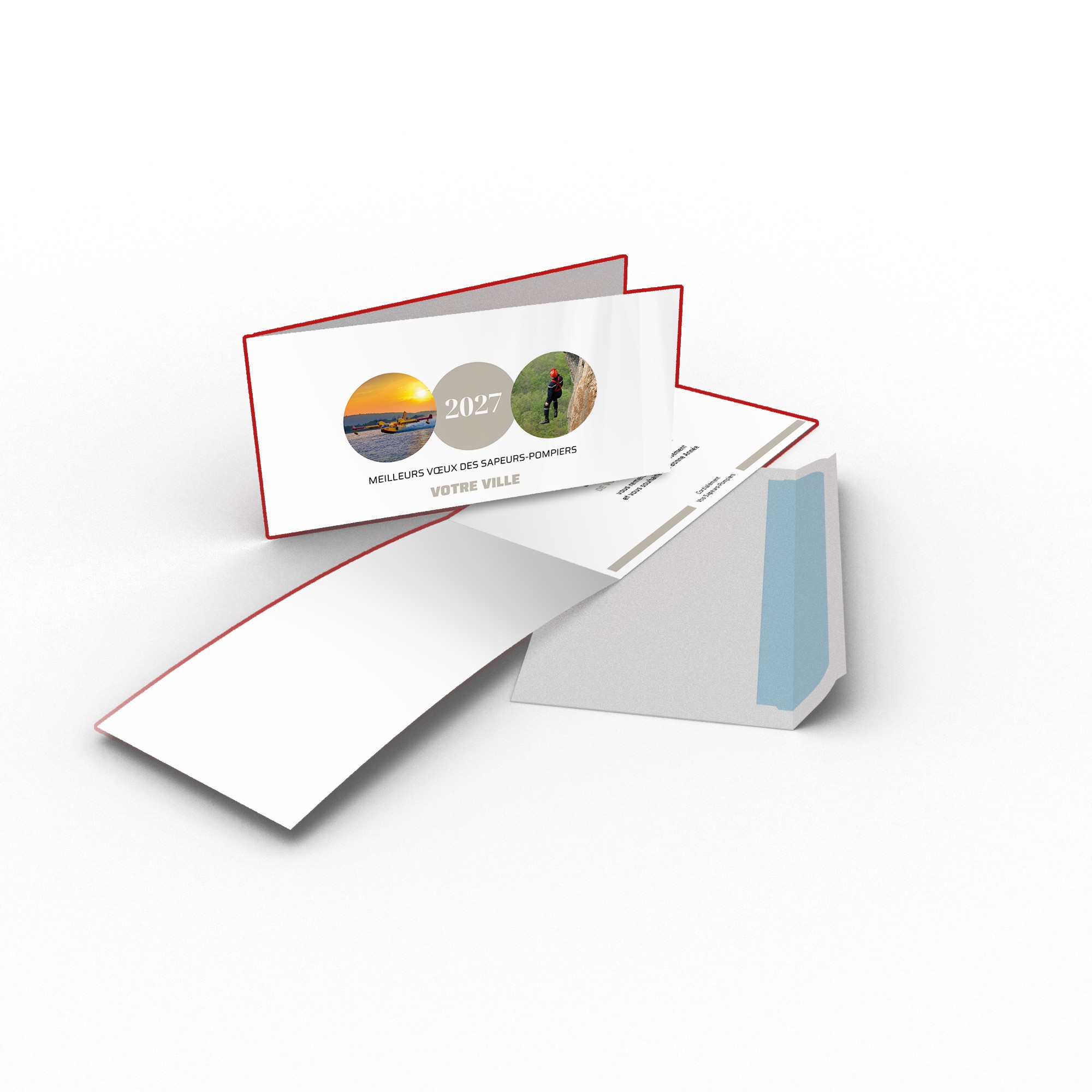 Cartes de voeux personnalisable modèle 2