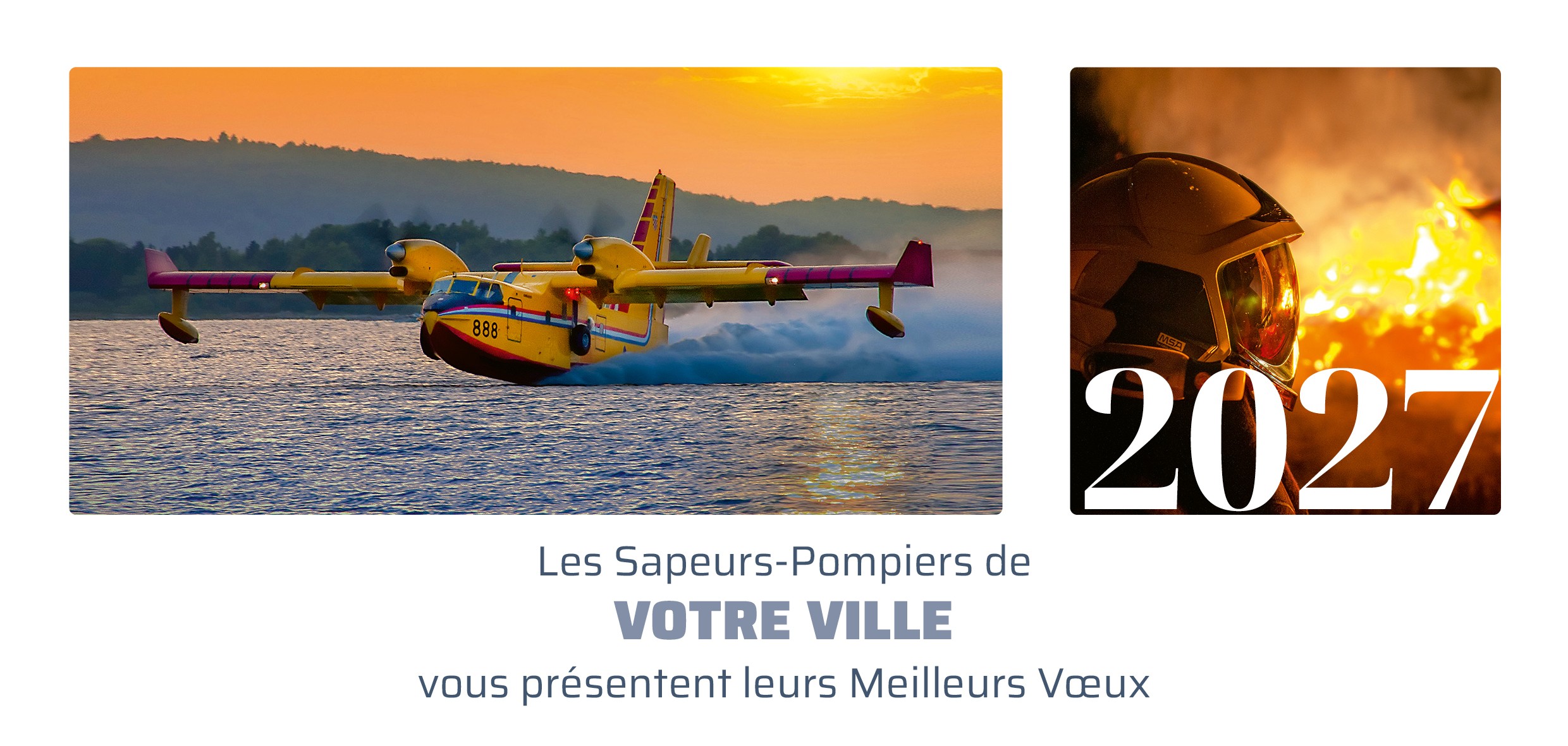 Cartes de voeux personnalisable modèle 3