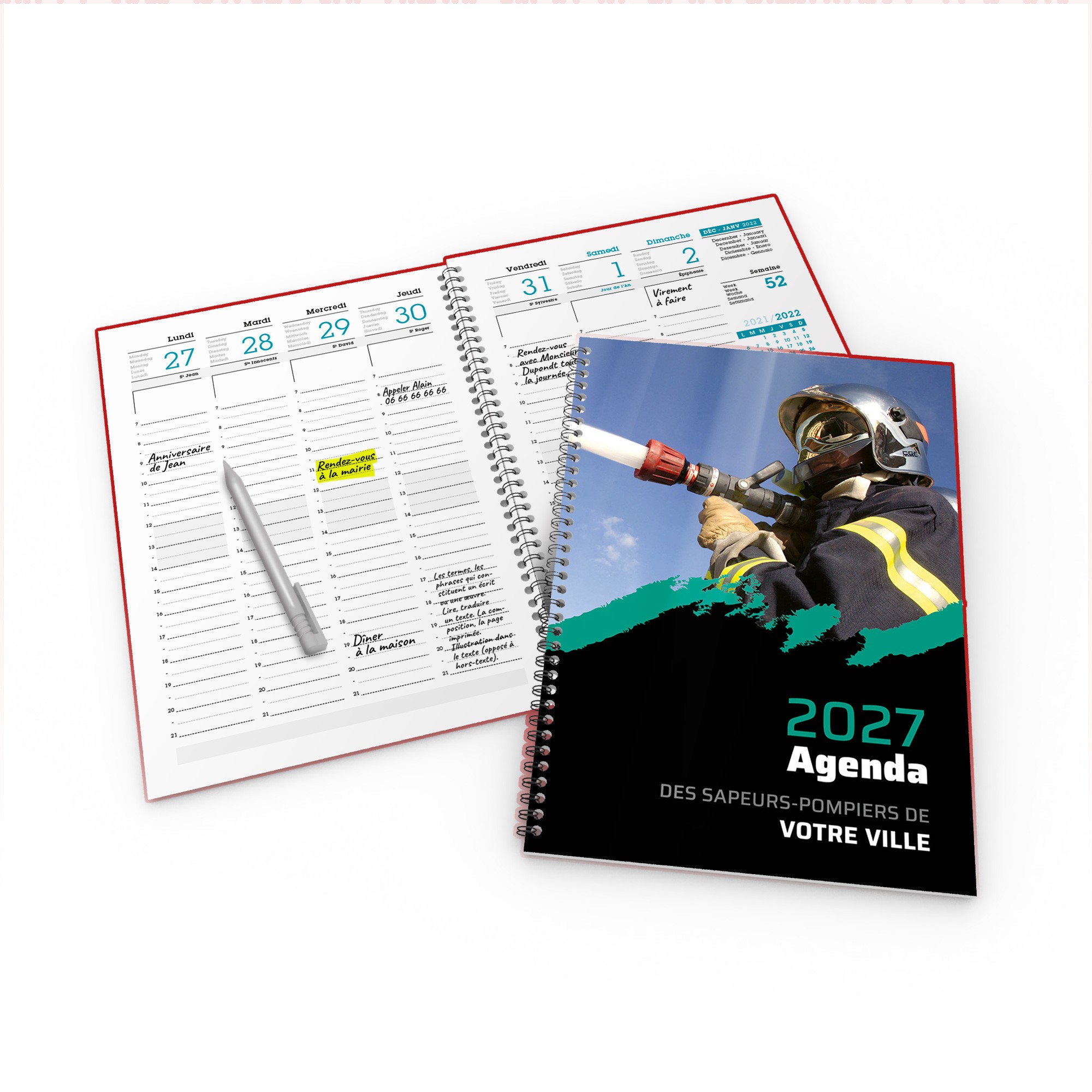 Agenda de bureau personnalisation 2