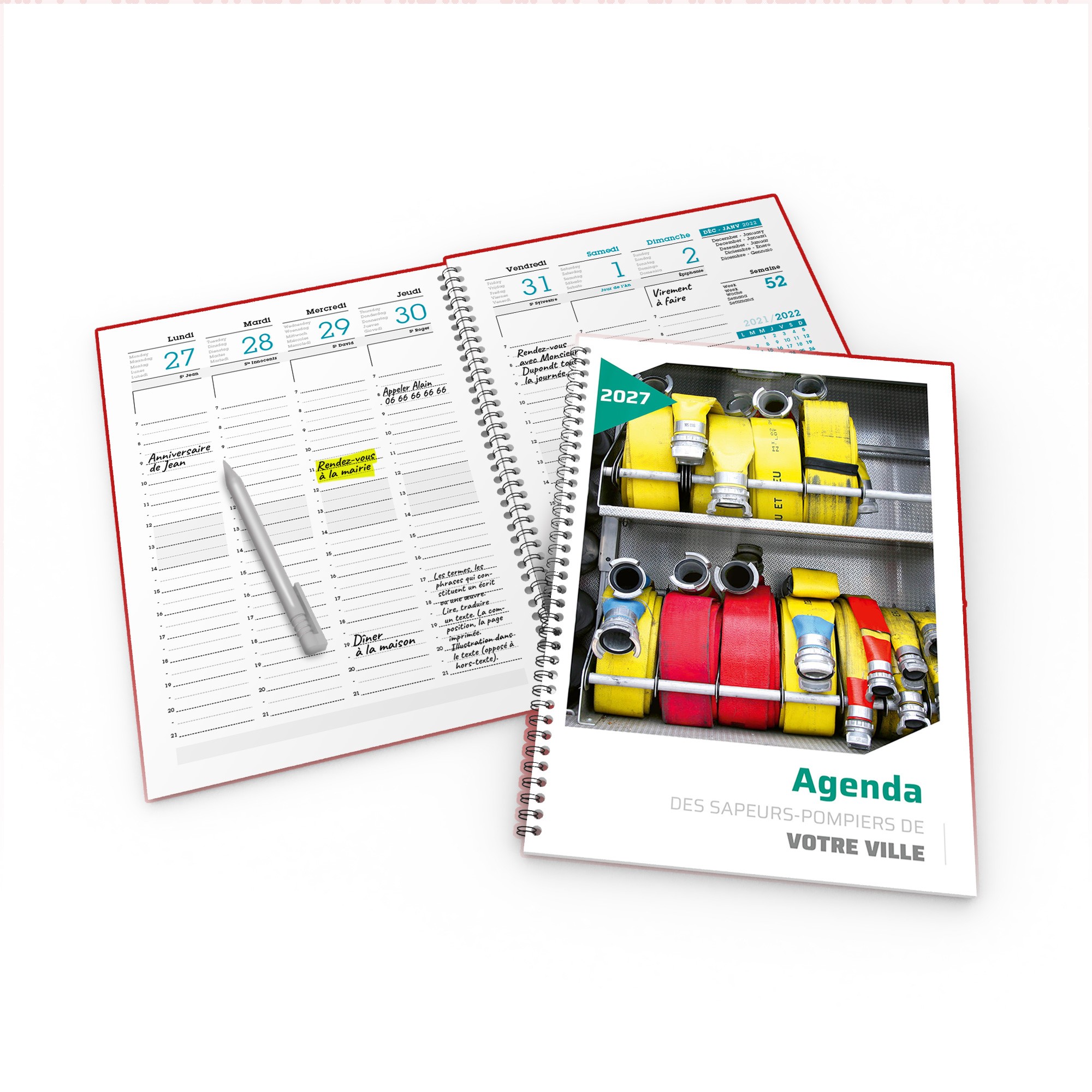 Agenda de bureau personnalisation 3