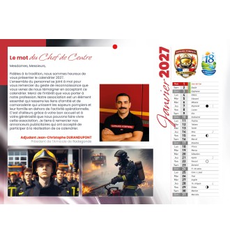 Calendrier en ligne 16 pages modèle 7