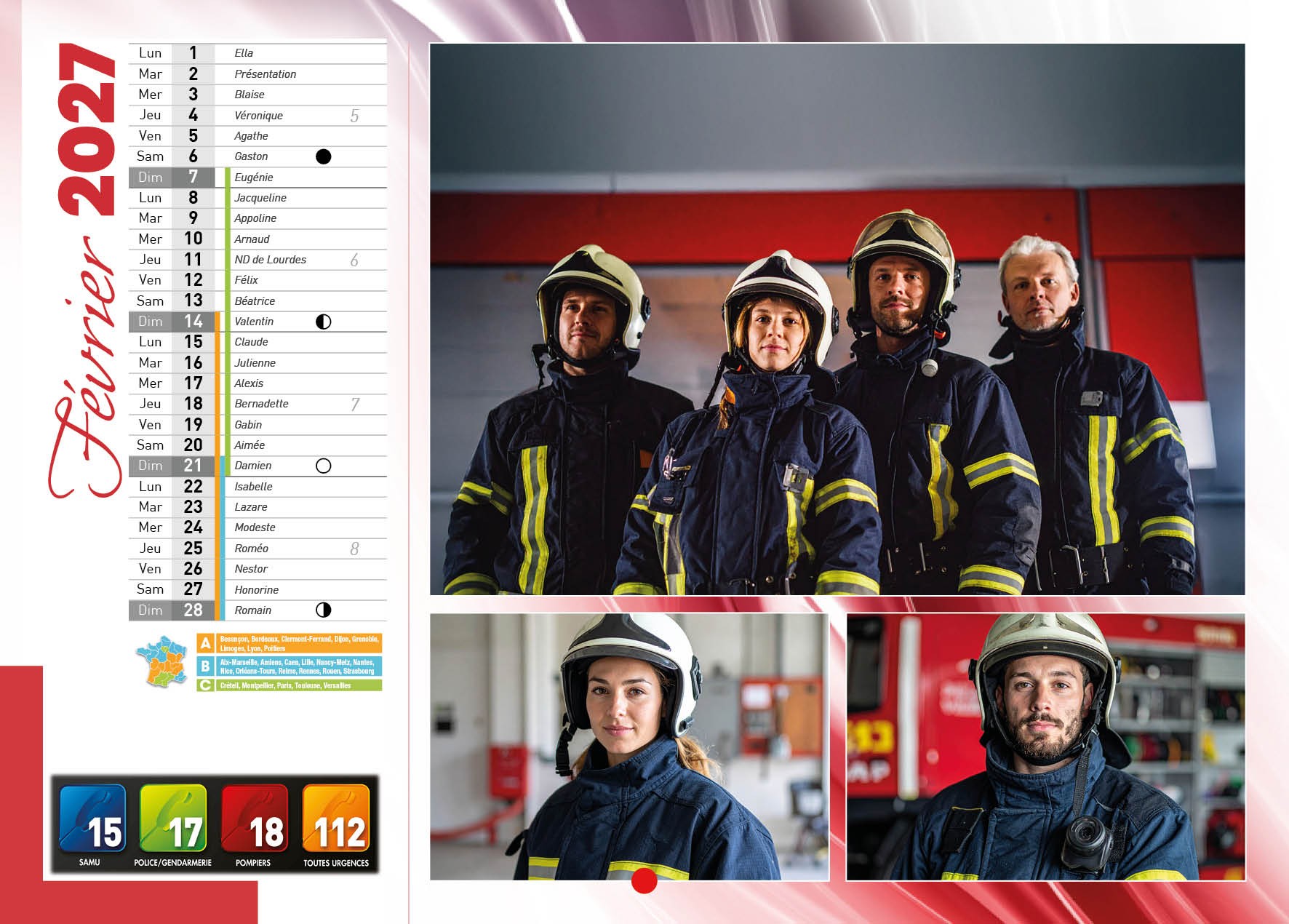 Calendrier en ligne 16 pages modèle 7